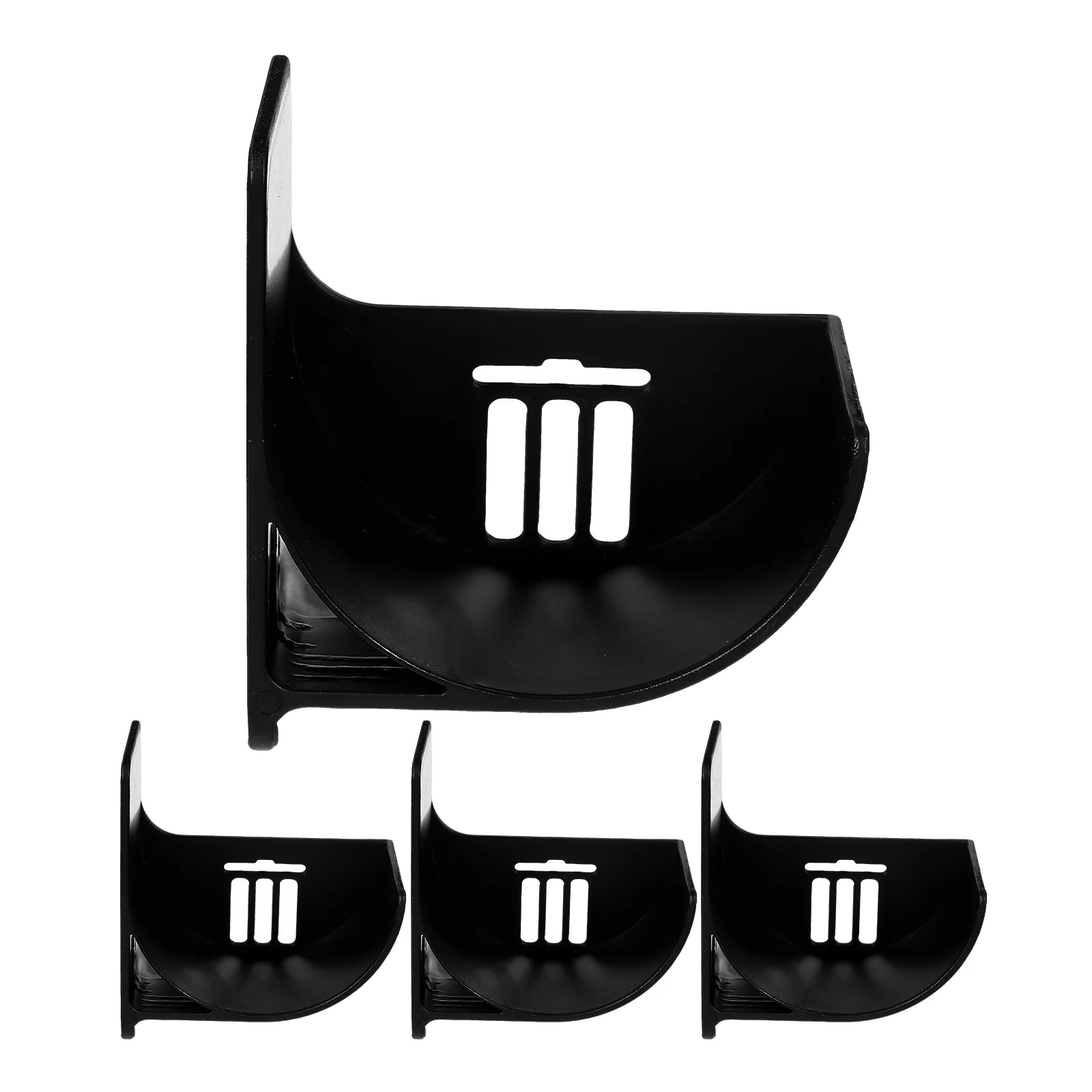 

4pcs Storage Bracket Kitchen ganizer Shelf Black Trash Holder Grocery Bag Refrigerator Spice Pantry Space Saver Plastic Bag