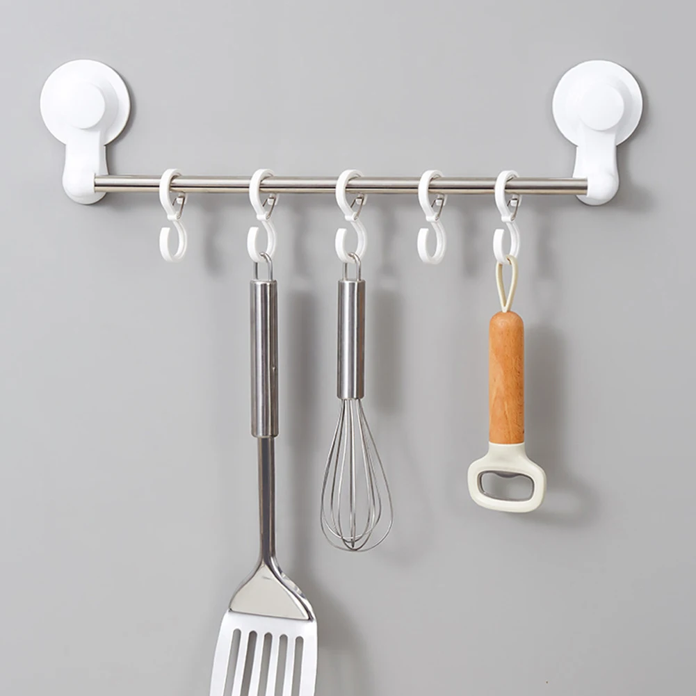 

8 Pcs Plastic S Shaped Hooks Portable Multi-purpose S Hanging Storage Hook With Safety Buckle For Home Clothing Organizer Hook