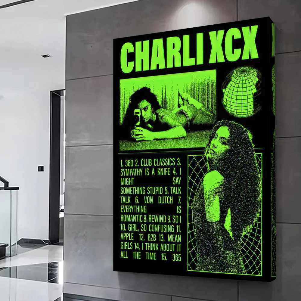 Charli XCX Album Cover Art Printing Poster Customizable Pictures Wall Art Canvas Painting for Decoration Living Room Home Decor