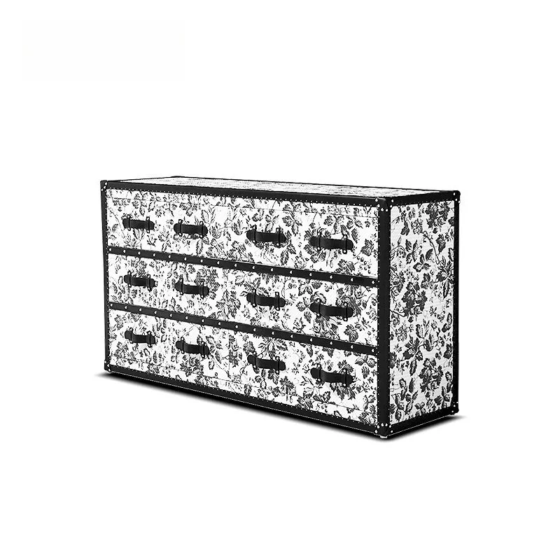 

Italian minimalist side cabinet retro style presbyopia medieval side cabinet bucket