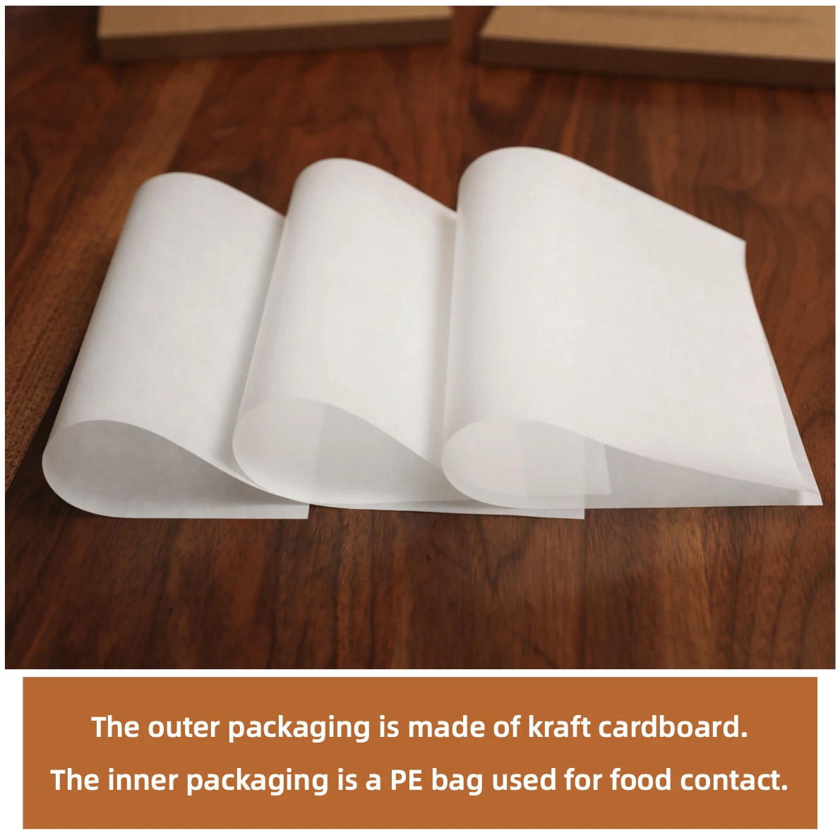 200pcs Parchment Paper Baking Sheets Non-Stick Precut For Baking Grilling Air Fryer Steaming Cookie Disposable Mats Wax Paper