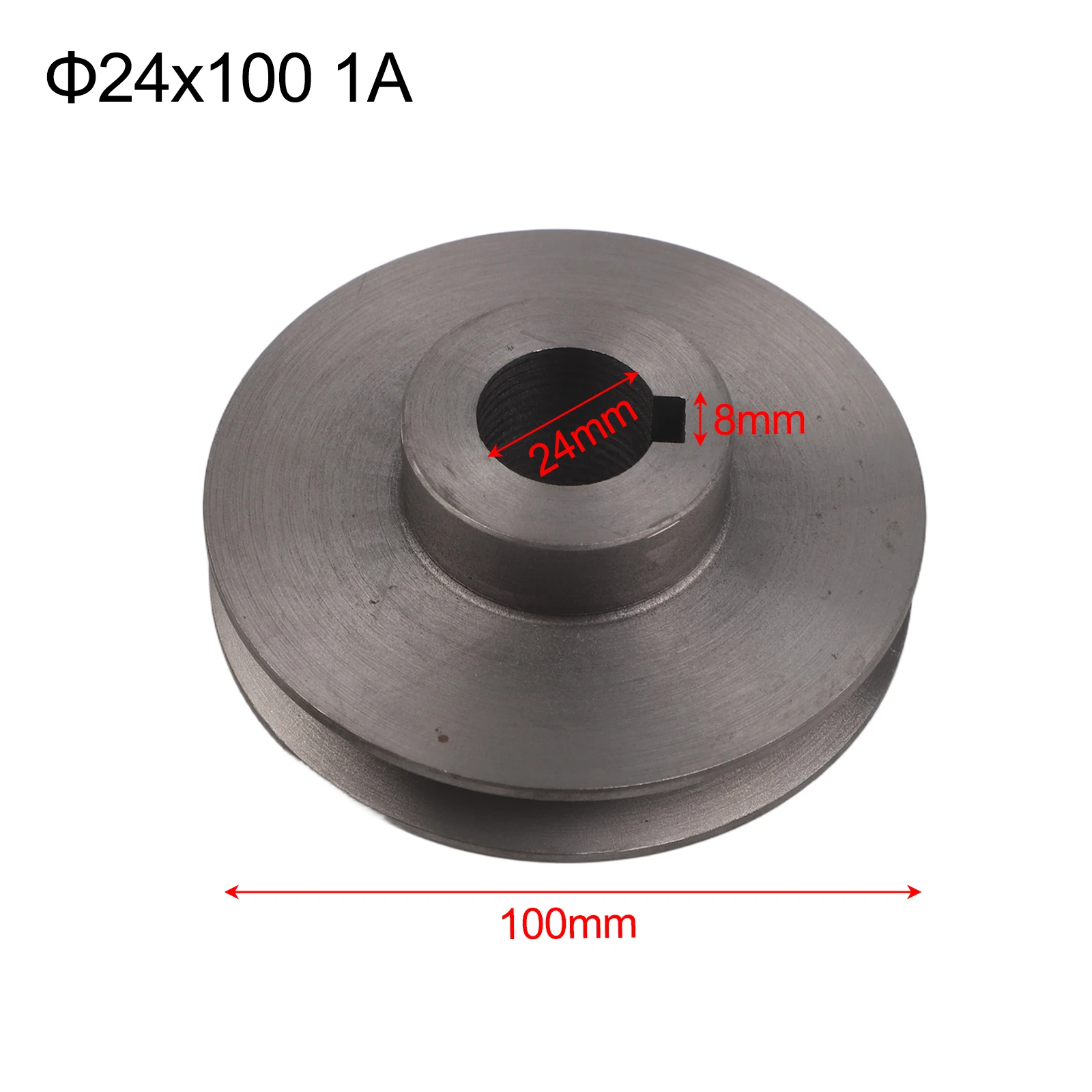 Grey Single Slot V-Belt Pulley A Type For Motor Drive System Air Compressor Pump Wheel Replacement Parts Diameter Power Tool