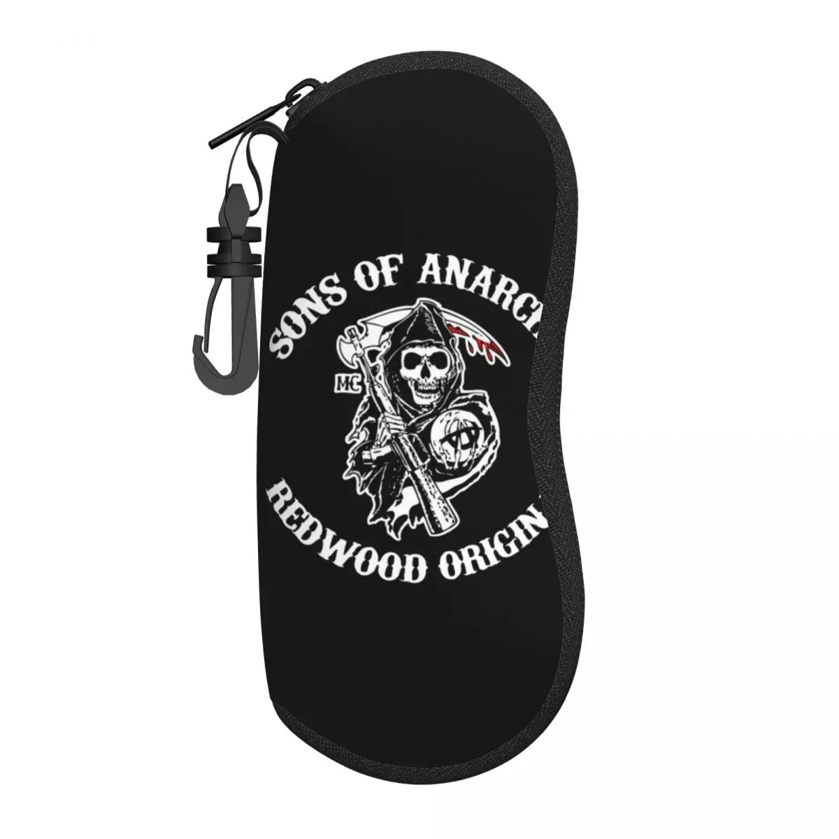 

Sons Of Anarchys Skull Horror Tv Movie Eyeglass Glasses Case Women Men Soft Sunglasses Protective Box