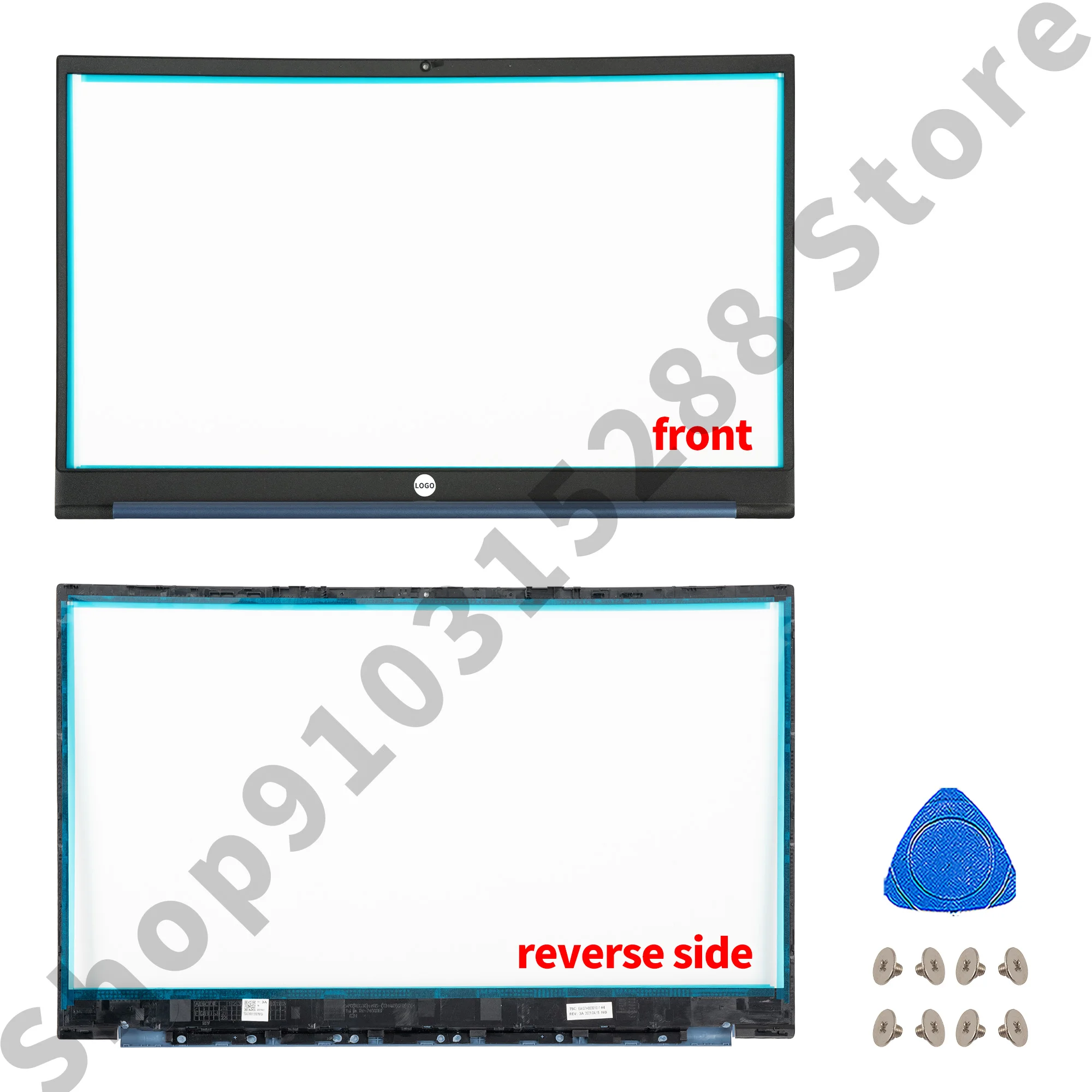 Tampa traseira lcd para pavilion 15-eh 15-eg 15z-eh TPN-Q245 q246 tampa traseira superior M08899-001 moldura/reparo azul/prata/metal dourado