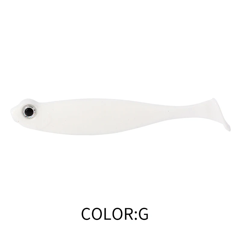 Supercontinent Shad T-Schwanz Angelköder 5 cm/7 cm Angeln Weiche Köder Silikon Künstliche Schwimmen Kunststoff Köder Wobbler