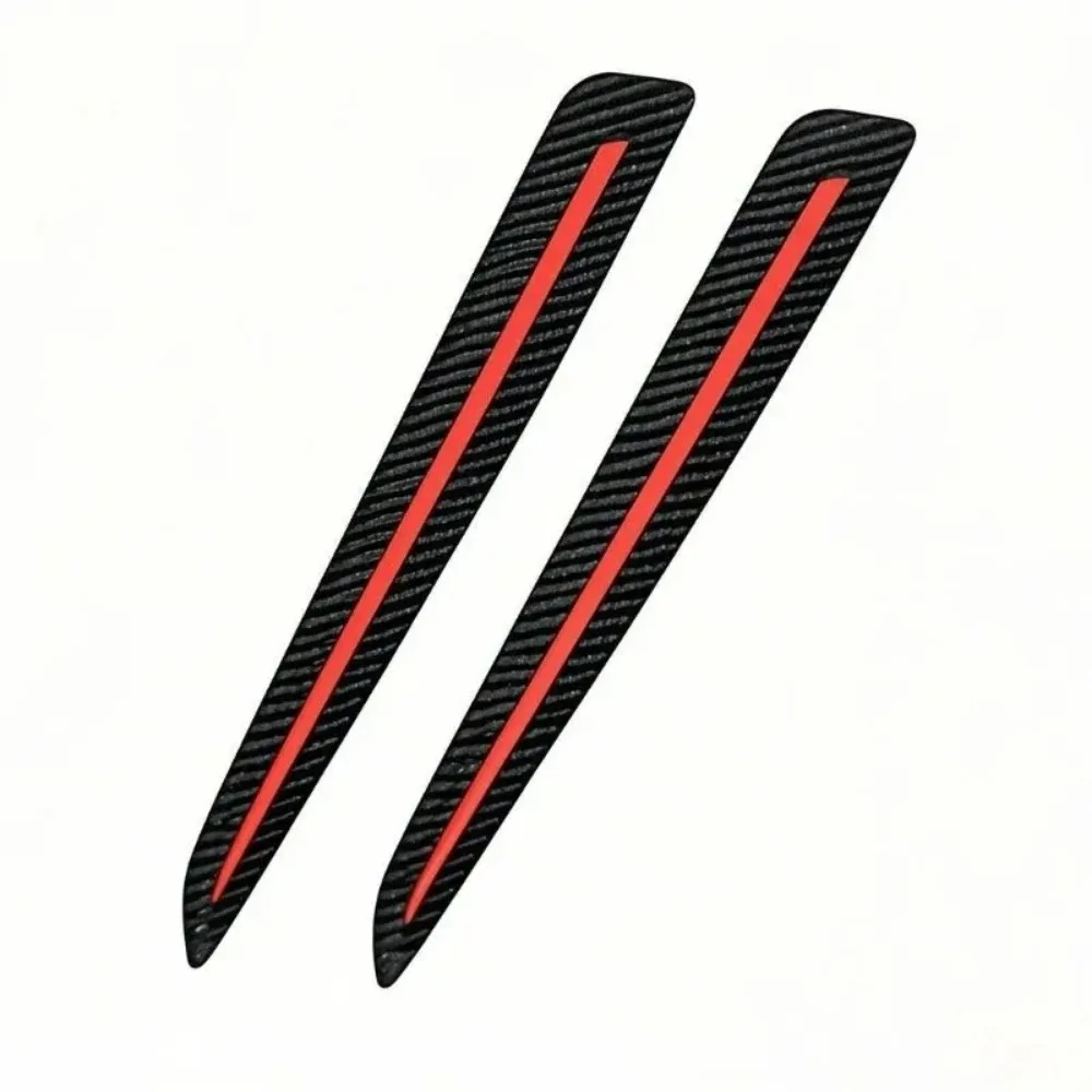 

2 Pieces Car Carbon Fiber Style Bumper Corner Protectors for Anti-scratch Stickers Auto-protect Front and Rear Trim Strips