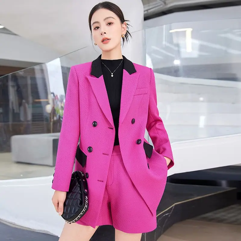 

High-End Small Fragrant Wind Suit Jacket Spring New Women's Korean-Style Leisure Contrast Color Blazers Fashion Slim-Fit Outwear