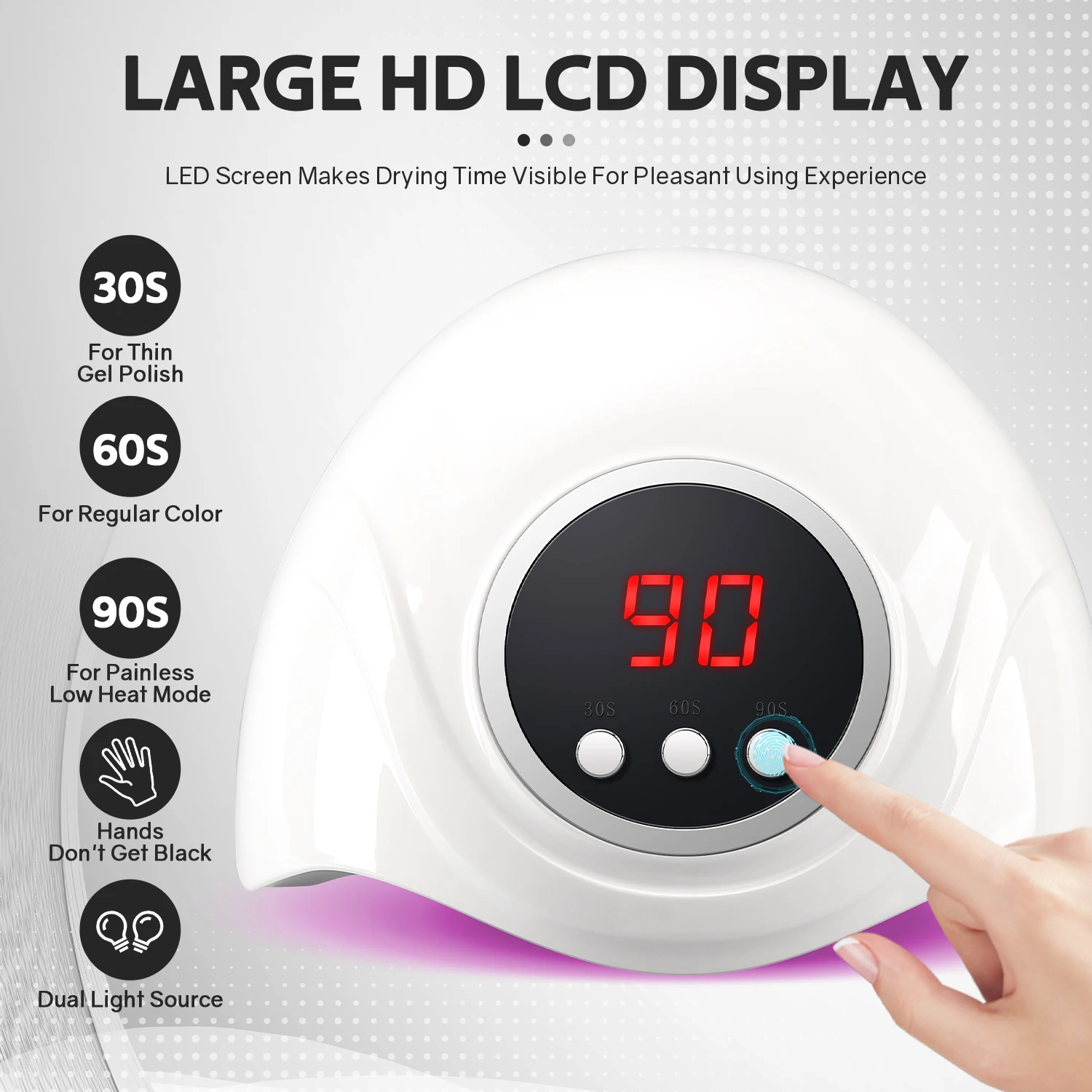 72W UV LED lampada per unghie professionale 24LED lampada per asciugatura smalto Gel con rilevamento automatico 3 Timer asciuga unghie strumenti per salone di Manicure