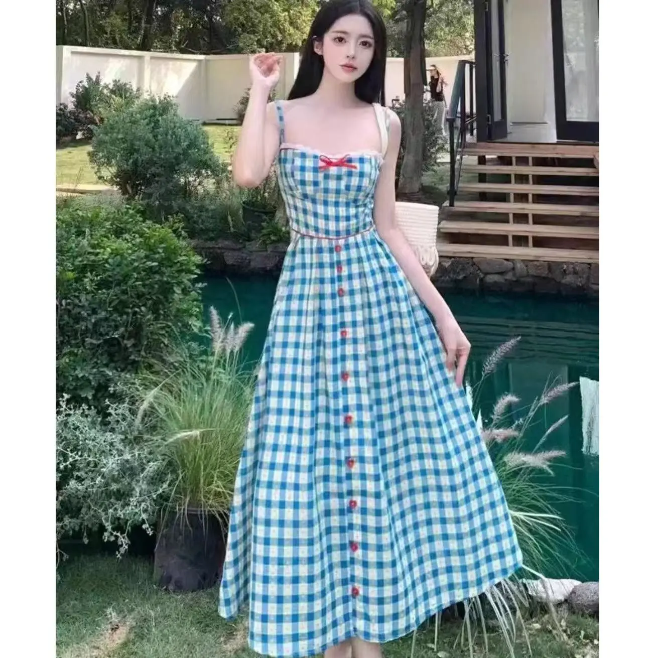 Vestidos sin mangas para mujer, novedad de primavera, gasa, lunares, círculo, estampado con estampado gráfico, patrones coloridos de neón para ir al trabajo Y2K