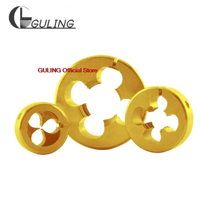 HSSE With Tin AR-D Left hand Round Die UNC4-40L 5-40L 6-32L 8-32L 10-24L 1/4-20L 5/16-18L 3/8-16L 1/2-13L Threading Dies