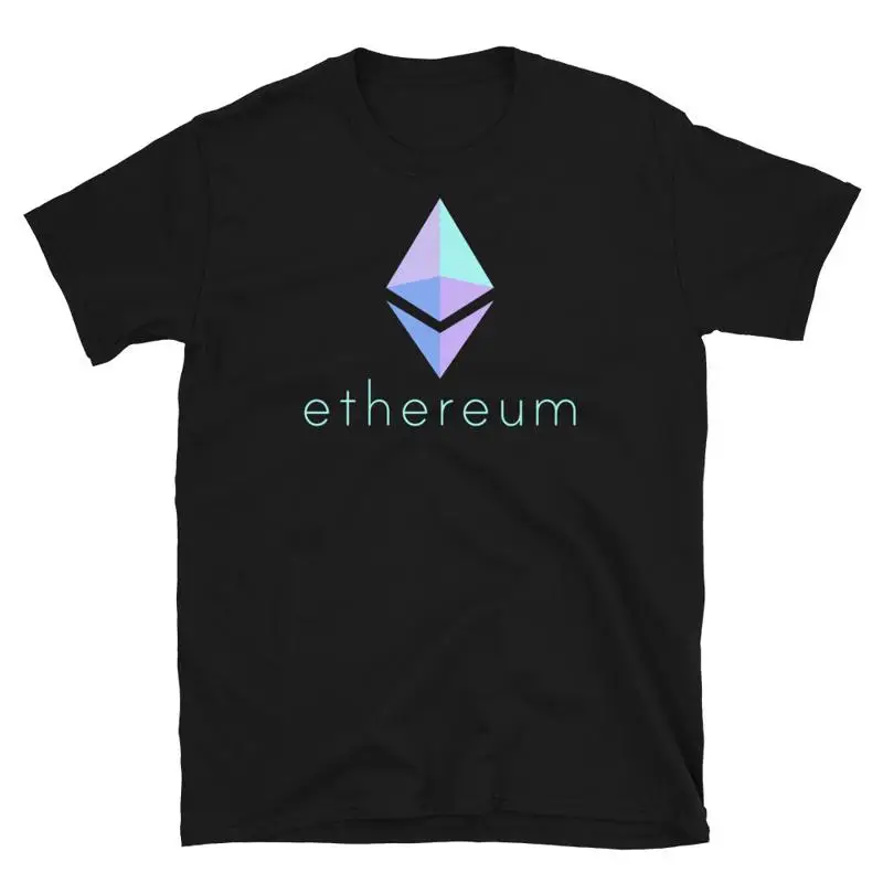T-shirt Ethereum, Ethereum Crypto Logo Emblème Chemise Symbole Ether, T-shirt Unisexe