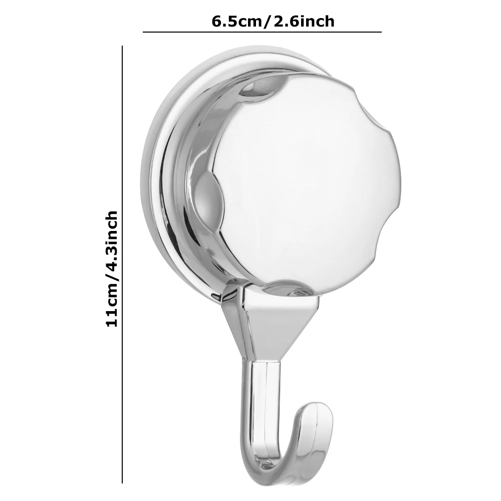 1PC Bathroom Kitchen Removable Vacuum Suction Cup Hooks Robe Towel Holder Hook Home Daily Accessories