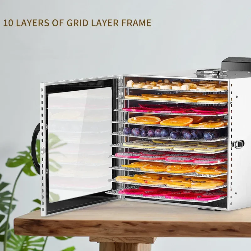 OEM 10-layer food dryer dehydrator fruit vegetable herbal seafood food dehydrator