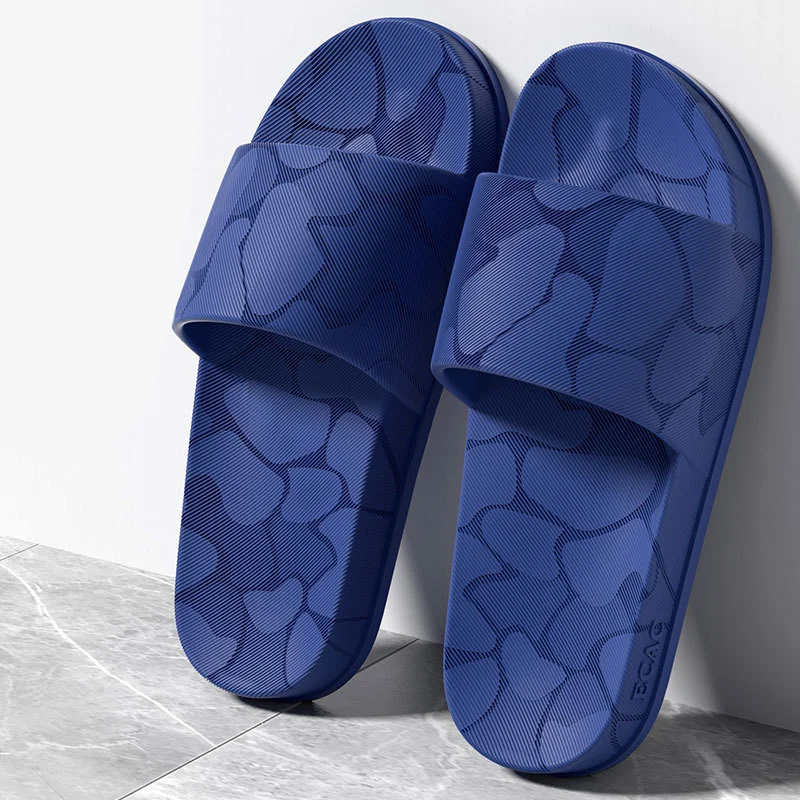 

Pmoiste Soft EVA Bathroom Slippers Men House Comfortable Designer Light Stripe Living Room Shoes Slip-on Indoor