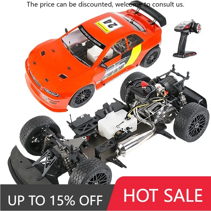

2024 New Rofun Baha A5 1/5 Scale RC Gas Racing Car With 32CC Two-Stroke Engine And CNC Metal Aluminum Alloy Chassis RWD RTR