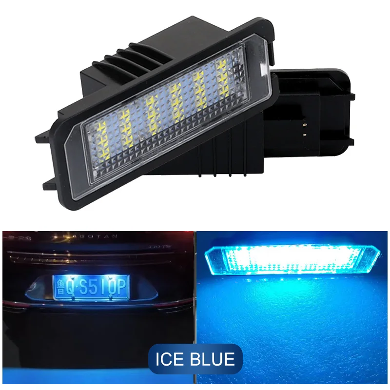2Pcs Für Volkswagen Golf 6 2008 2009 2010 2011 2012 LED Auto Lizenz Nummer Platte Licht Canbus Kein Fehler auto Teile Zubehör