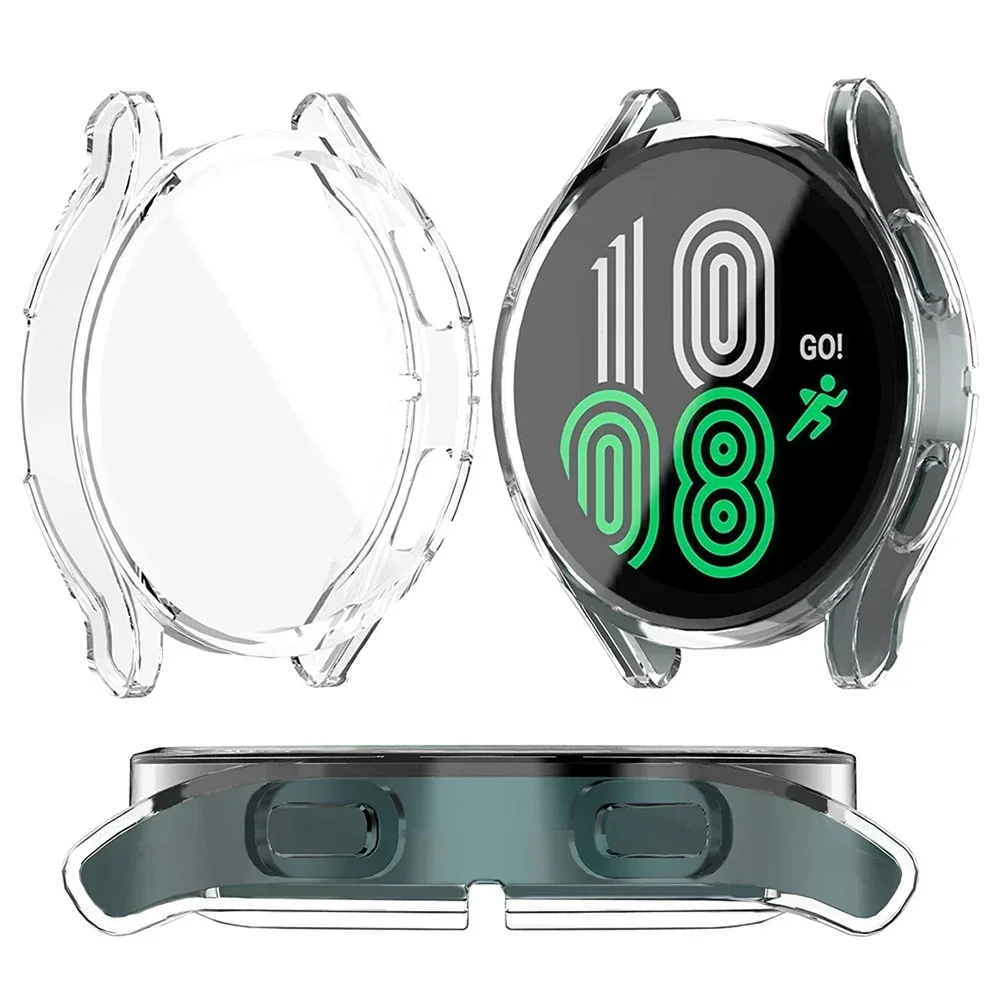 Bracelet en métal et couvercle pour Samsung Galaxy Watch 6 5 4, étui de protection, accessoires de bracelet, 40mm, 44mm