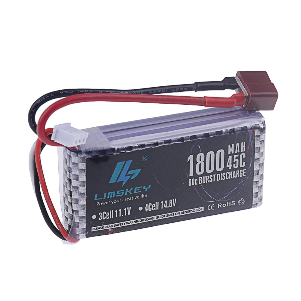 2szt 3S 1800mAh Akumulator Lipo 11.1V 45C z wtyczką T/XT60 do samochodów RC Ciężarówka Drone Samolot FPV RC Hobby Modele Części Akumulator 11.1V