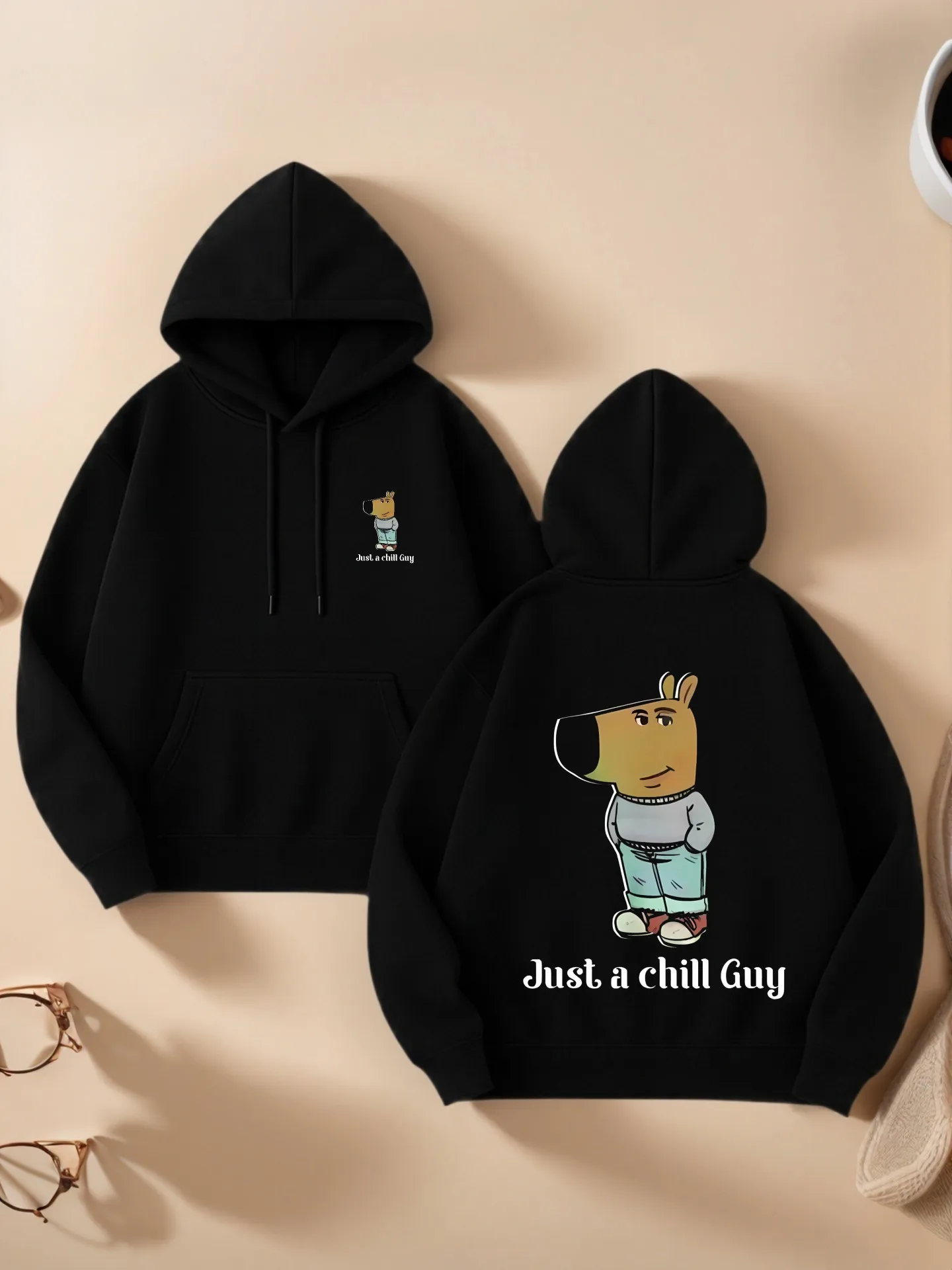 Sudadera con capucha gráfica para mujer, estampado de dibujos animados, estética informal, tela suave, uso diario informal, para adolescentes