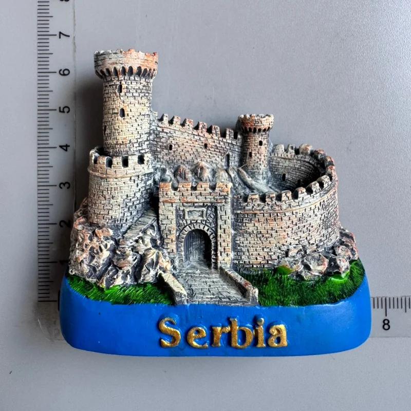 Serbia fridge magnets Belgrade tourism memorial crafts painted magnet refrigerator magnets