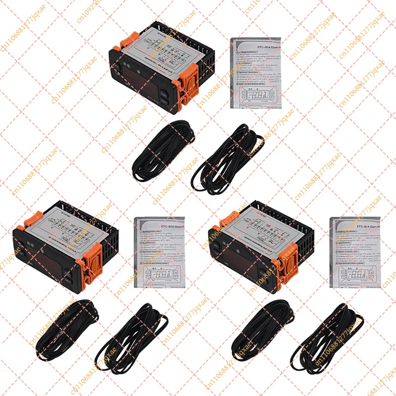 Universal Mini Temperature Controller | Dual Sensor (NTC/Thermocouple) Refrigerator Thermostat Regulator