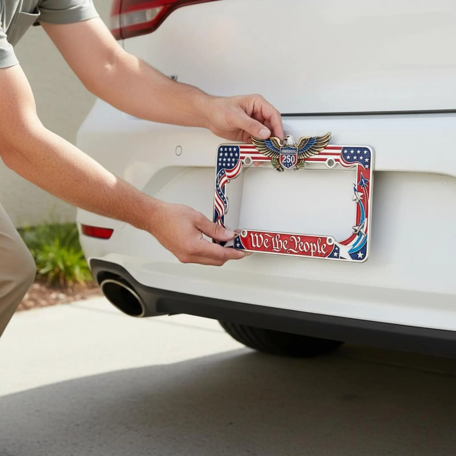 2-pieces-patriotic-eagle-license-plate-frame-universal-fit-eagle-license-plate-frame-car-accessory-includes-screws-for-truck