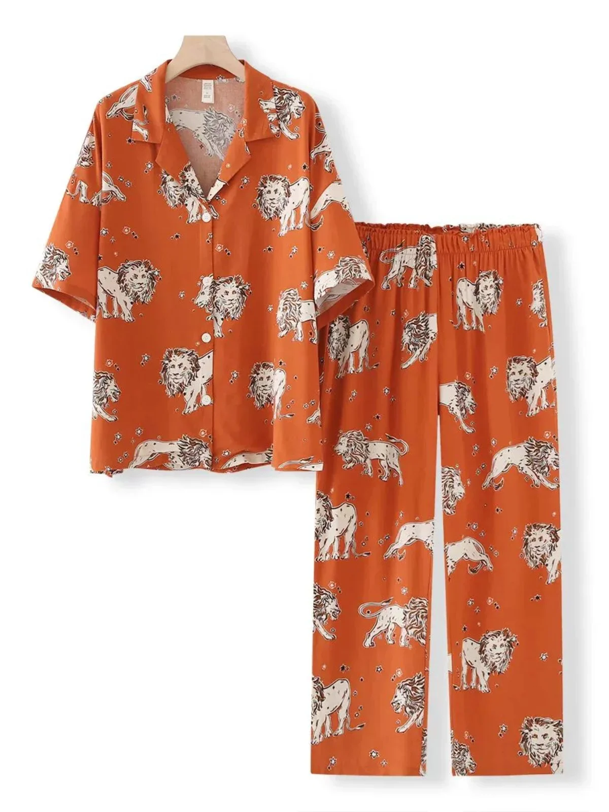 

Women's ort Sve irt And Pants Set Comfortable Breathable Print Design Long Pants Casual Spor Sle Four Seasons Wear