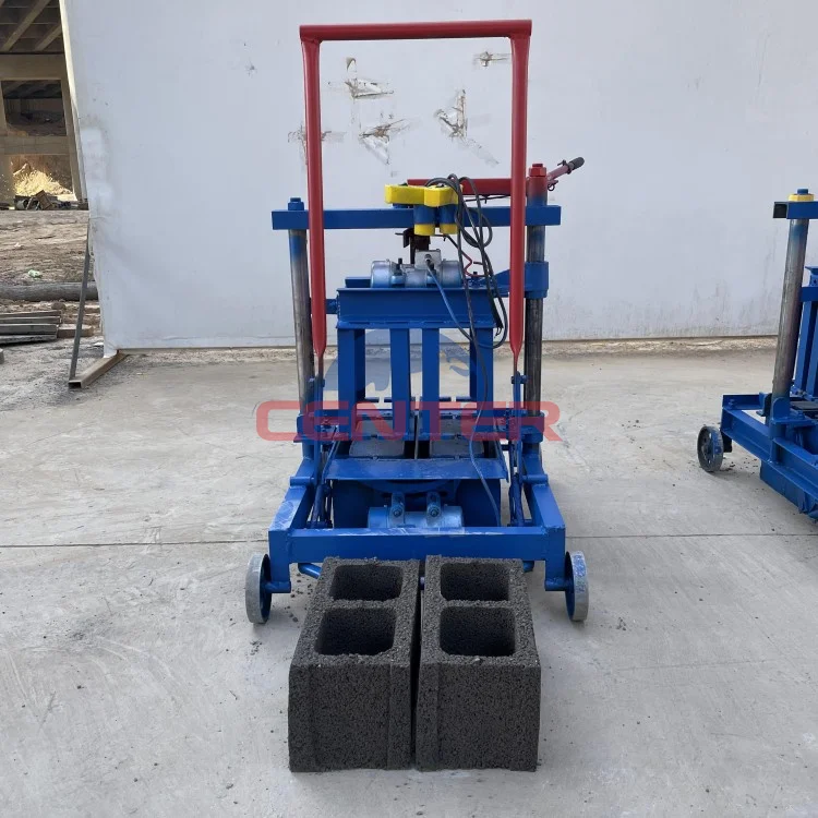 Wholesale Easy To Operate Mini Small Mobile Manual Hollow Block Concrete Bricks Mould Sand And Cement Automatic Making Machine