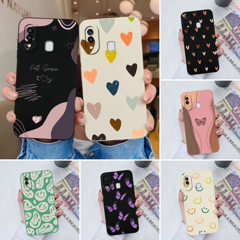 For Samsung Galaxy A20 A20S A21S Phone Cases Camera Protection Liquid Silicone Back Cover For SamsungA20 A20 A21 S Coque Funda