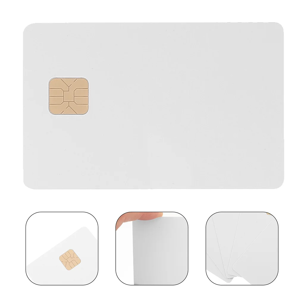 8pcs White Ic Chip Pvc Card Blank Intelligent Card For Access Control System Hotel Key Parking Attendance Cards