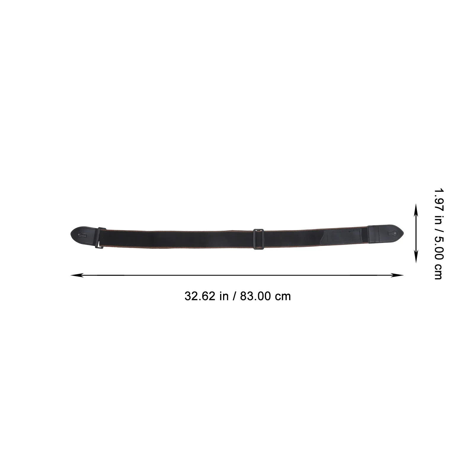 1Set Guitar Strap Set Retro Inspired Stiff Yet Flexible Ends Ultra Light Compact Design Ideal for Performers Students