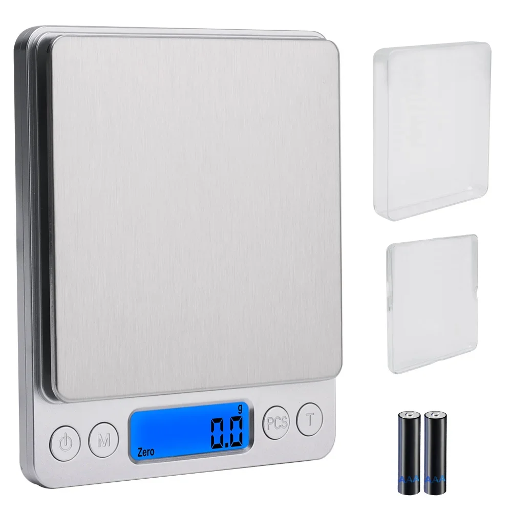 

Цифровые кухонные весы 3 кг/0,1 г, светодиодные весы, умные электронные водонепроницаемые цифровые ювелирные изделия, пищевые закуски, инструменты для взвешивания выпечки