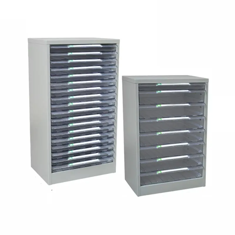 A3 stainless steel file cabinet with drawers for plastic and metal storage of documents and drawings