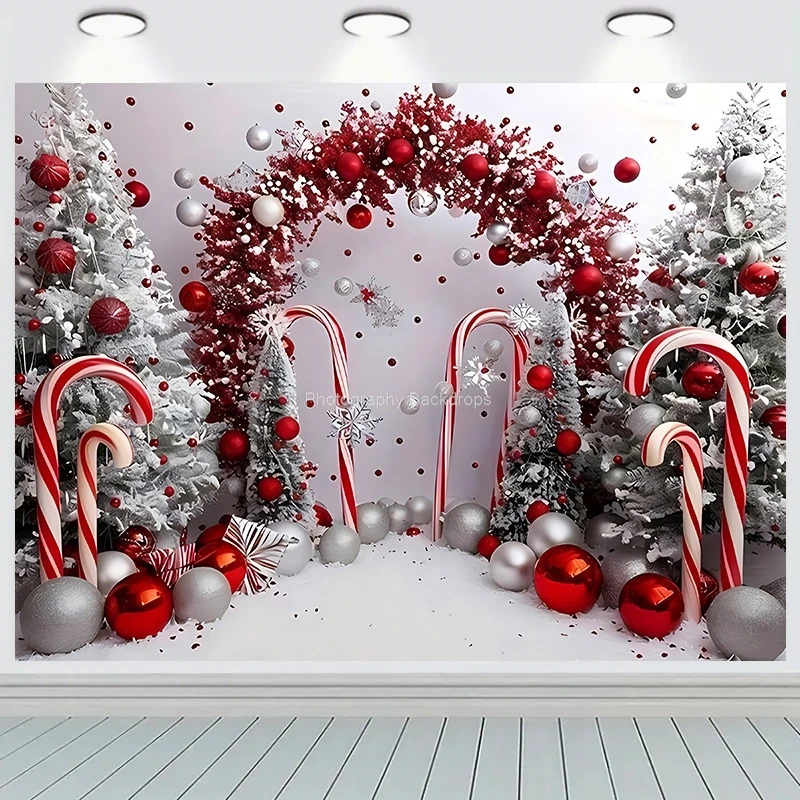 

Christmas Day Flower Wreath Photography Backdrops Props Indoor Decoration Winter Wonderful Xmas Eve New Year Background RD-47