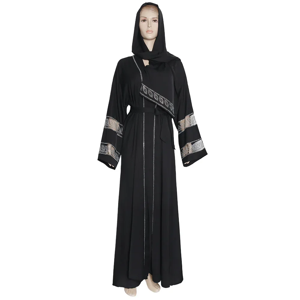 

Africa Clothing Muslim Dress Women Black Abaya Dubai Muslim Hijab Dress Kaftan Arab Clothing Kimono Robe Femme Abayas for Women