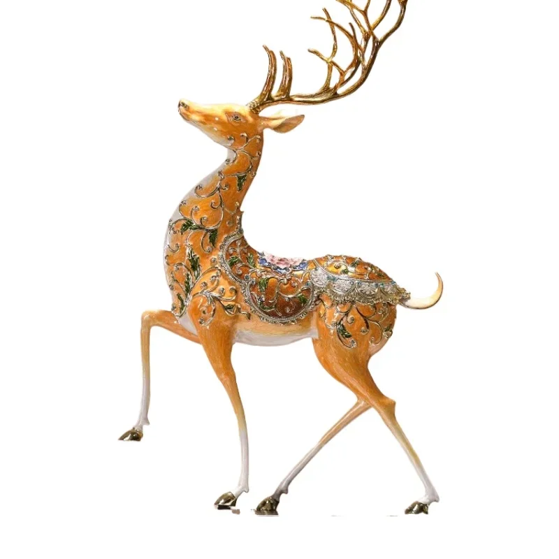 

Sika deer ornament home living room office entrance light luxury high-end decoration