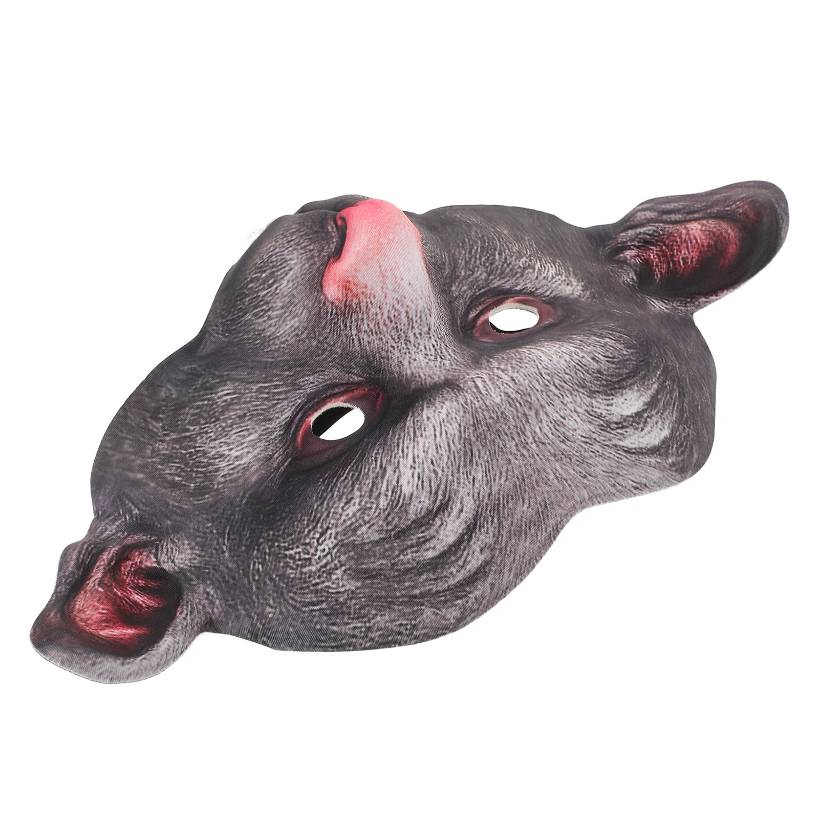 

Party Decoration Mask: Half Face Animal Costume Accessory For Halloween Masquerade Carnival Cosplay Festival Rat Mouse Mask