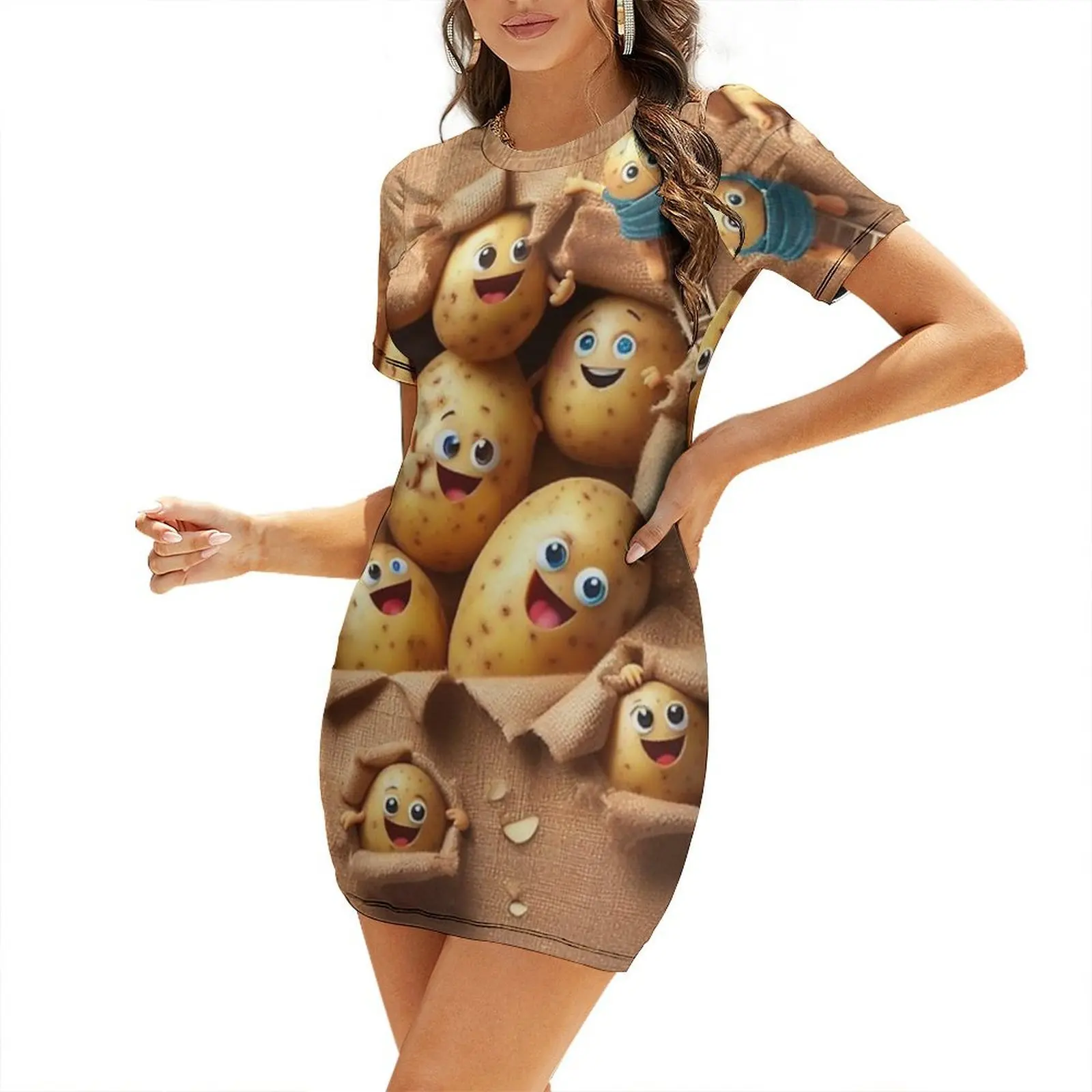 

Spuds On The Loose Short-Sleeved Dress dresses for official occasions dresses for womens
