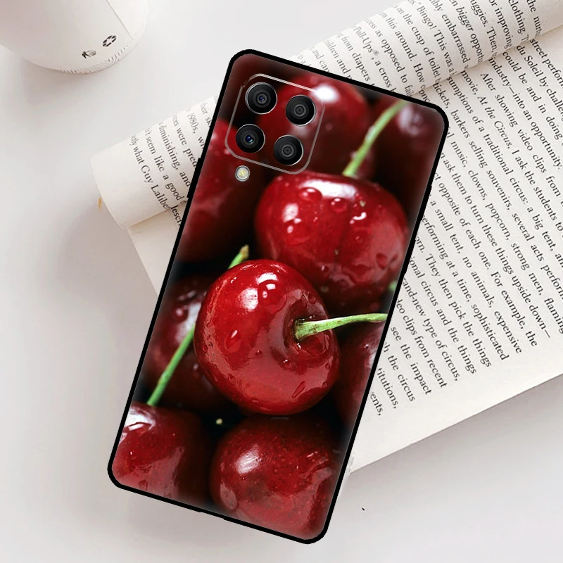 Red Cherry Summer Fruit Case For Samsung Galaxy M31 M11 M14 M34 M54 M12 M32 M52 M15 M13 M06 M16 M36 M56 M53 M35 M55