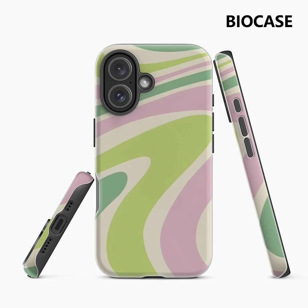 Pastell Waves IPhone 17 Must-Haves Handyhülle für IPhone 17 16 15 14 13 12 114 Pro Max Plus Doppelschichtige Rückseite