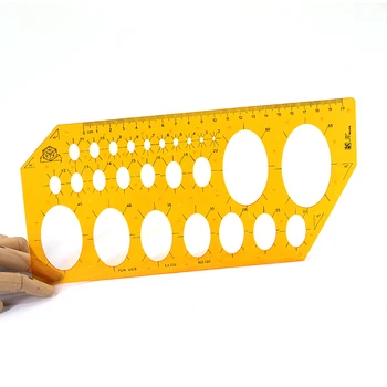 Regla de dibujo de regla de plantilla de dibujo, regla de diseño, muebles elípticos, geometría arquitectónica, matemáticas, decoración de interiores, multi-