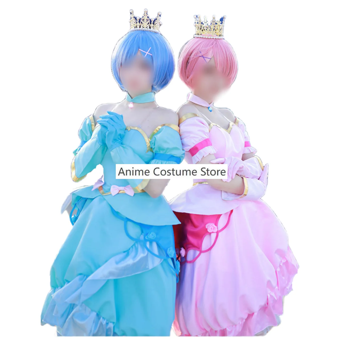 Anime Re:Life in A Different World From Zero Ram Rem Cosplay Costume Wig Princess Skirt Woman Sexy Kawaii Birthday Party Suit