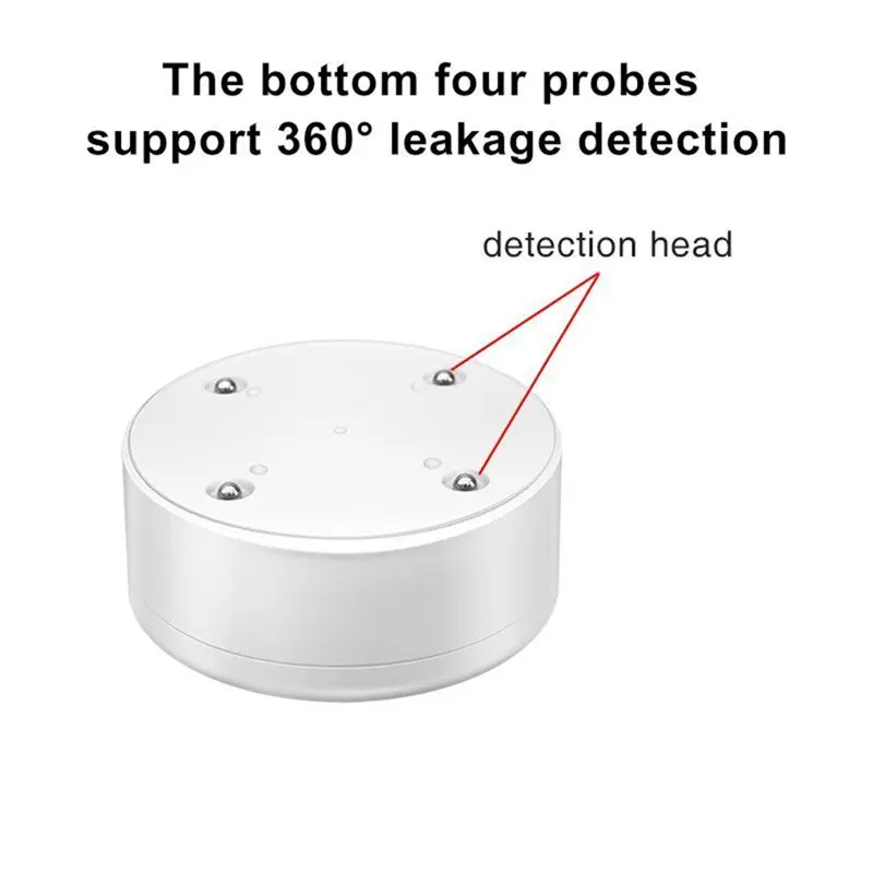 B50C Smart WIFI Water Leak Detector For Kitchens Bathrooms Water Leak Detector Remote Real-Time Control Detector