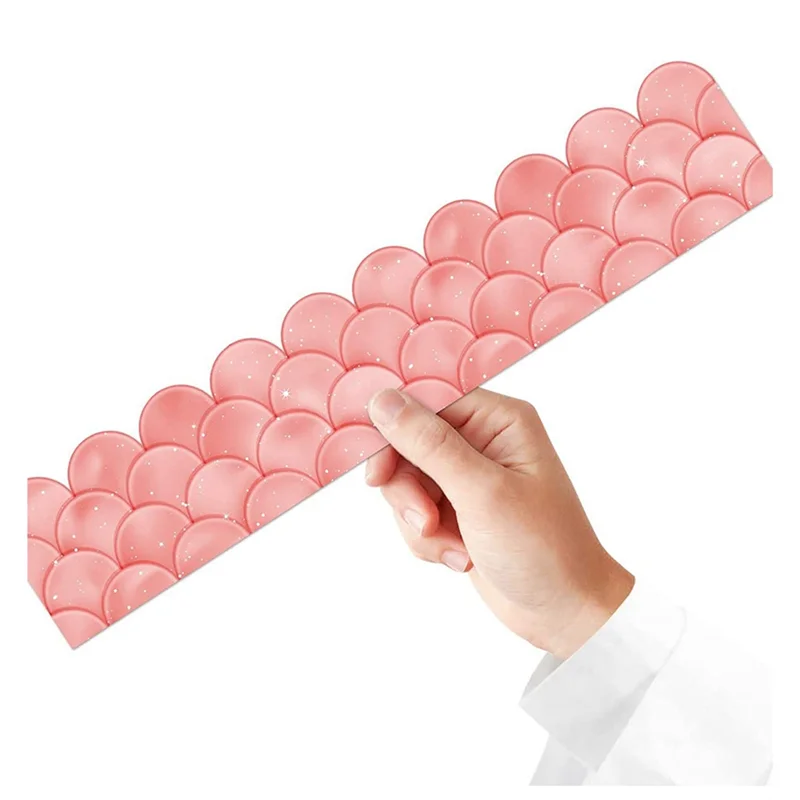 AEE7-20M オンブルホタテ掲示板ボーダーレインボーストレートボーダー教室やホームスクールの装飾