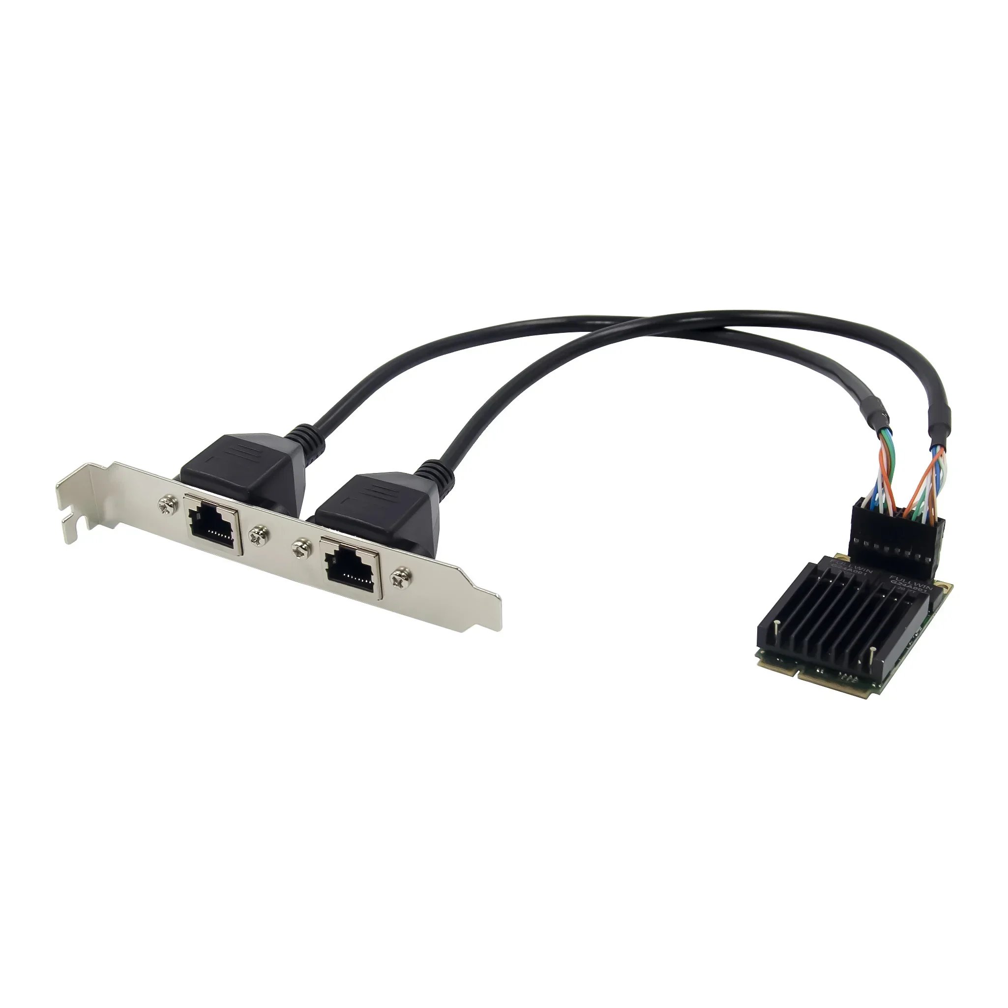 MINI PCIE to dual Gigabit Ethernet mpcie to 2 ports 100/1000M lan card inter Chipset  INTEL 82583+AMS1182E