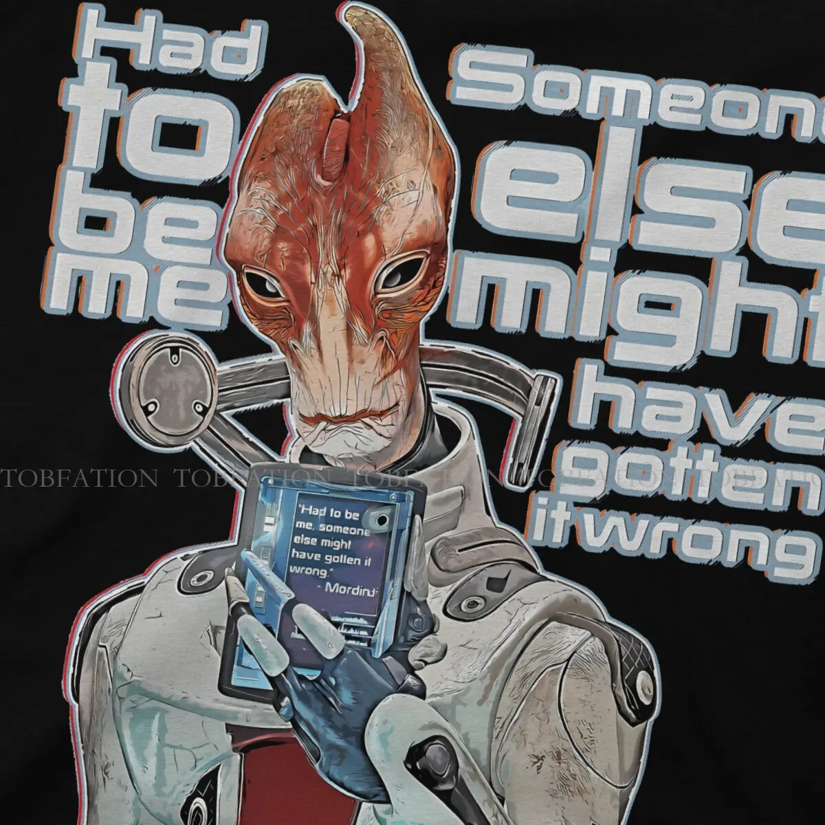 Mass Effect Game Mordin Had to Be Me Tshirt Graphic Men Tops Vintage Goth Summer Streetwear 100% Cotton T Shirt