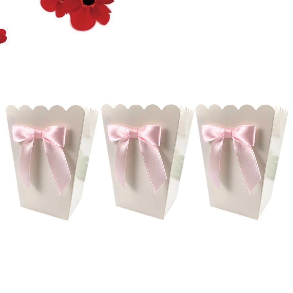 12 Pcs Disposable Goldendoodle Ornament Ribbon Floral for Bouquets Party Popcorn Boxes