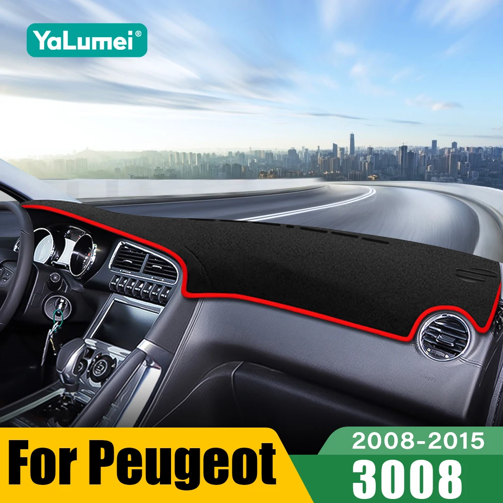 

For Peugeot 3008 GT 2008 2009 2010 2011 2012 2013 2014 2015 3008GT Car Dashboard Sun Shade Cover Non-slip Mat Pad Accessories