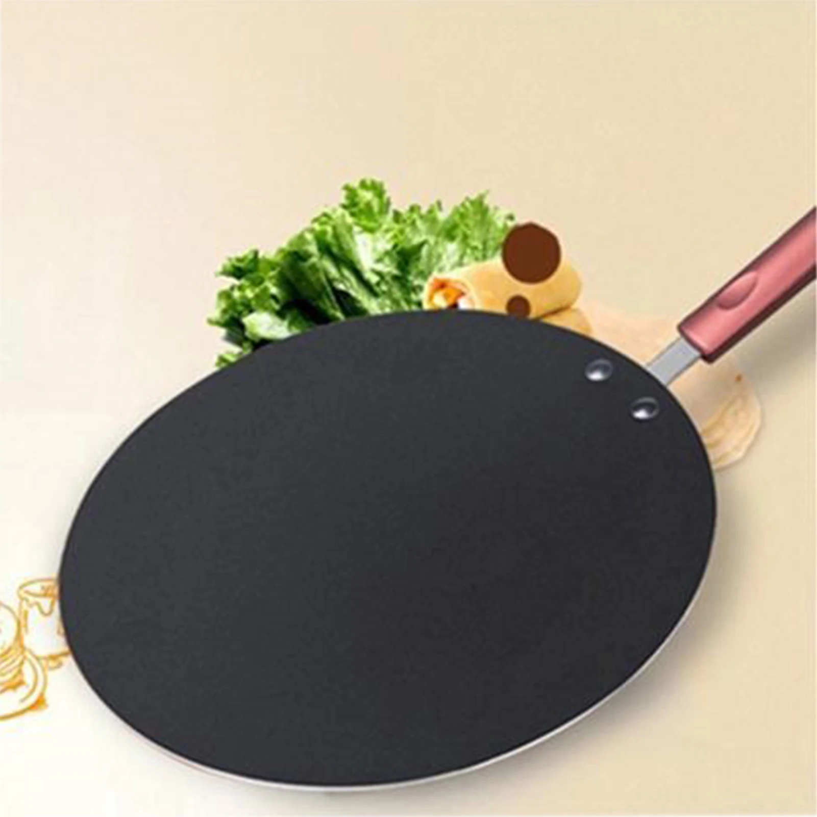 Pancake Pan Crepe Maker Flat Pan Griddle Pan with Spreader & Spatula Crepe Maker Griddle