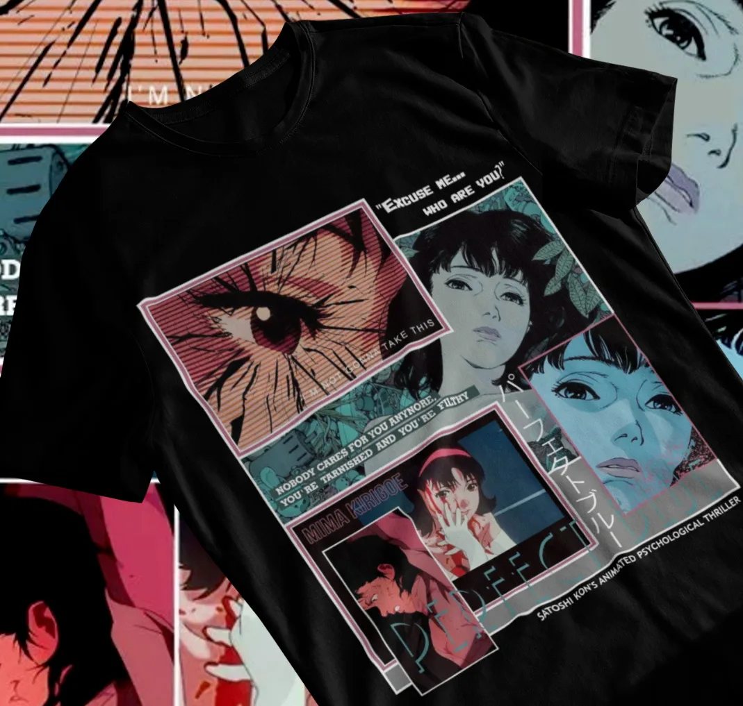 

Perfect Blue T-Shirt Gift Horror Anime Manga Perfect Blue Mima Kirigoe Soft Tee